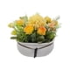 thumbnail image 2 of Planta Artificial Macetero Ceramica Blanco Arreglo Floral amarillo, 2 of 6