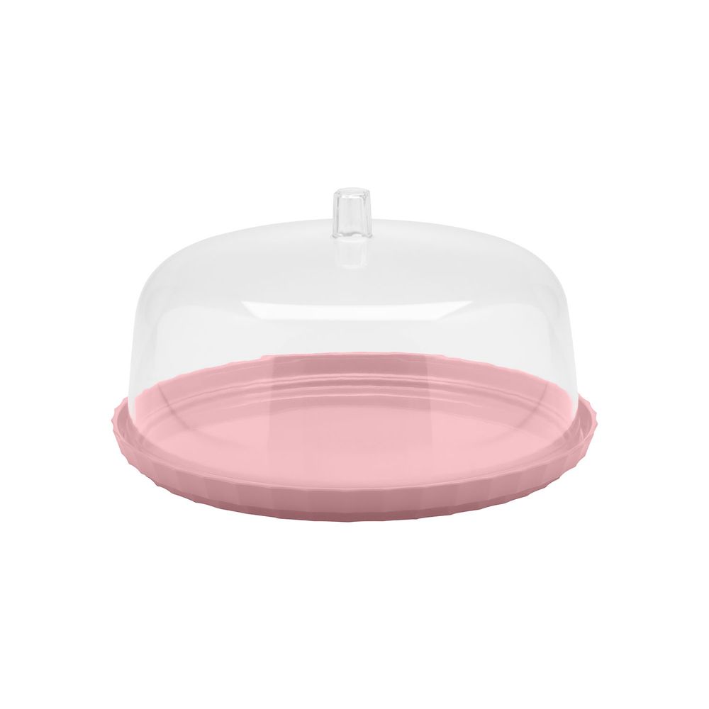 Ou - Porta Torta Rosado 30 Cm