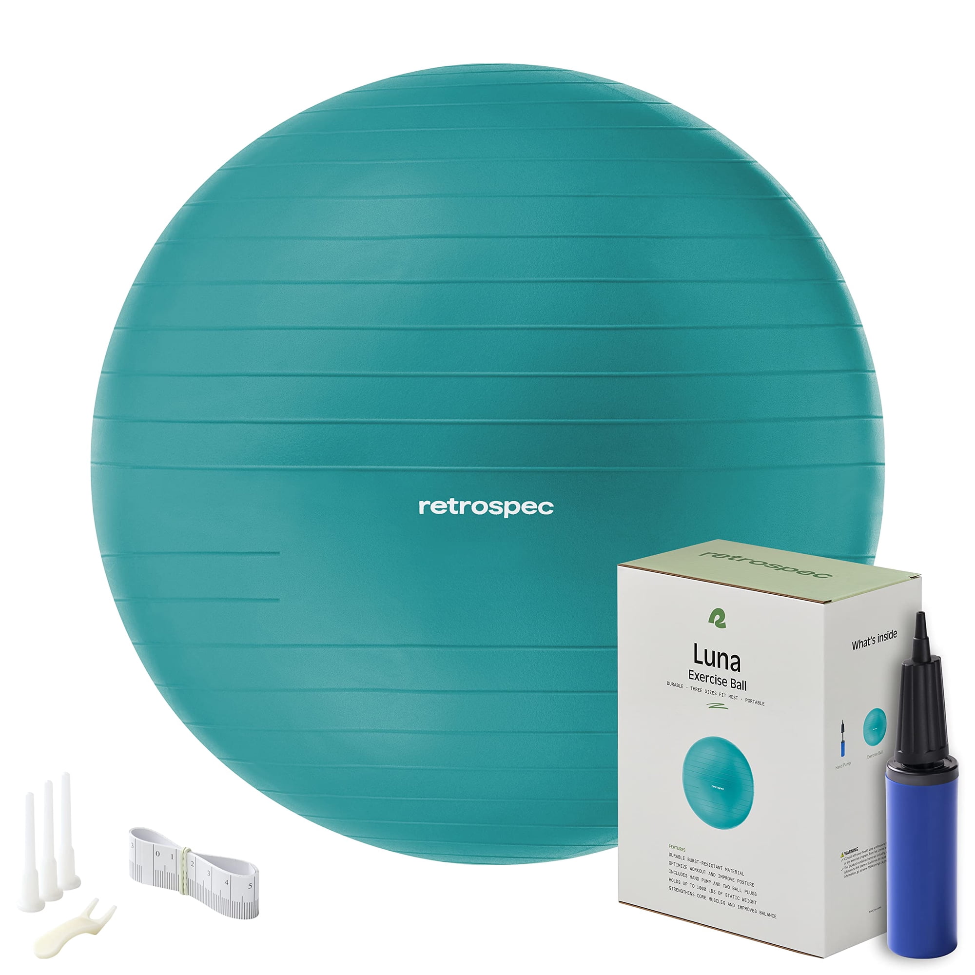 Pelota De Ejercicio Retrospec Luna 55/65/75 Cm Para Entrenamiento Y Yoga