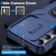 thumbnail image 5 of Funda Armada para Samsung Galaxy S25 5G con Tapa Deslizante y Soporte Magnético Giratorio Azul, 5 of 5