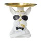 thumbnail image 1 of Guía Bulldog Estatua Escritorio Sundries Contenedor Perro Dog Animal Bandeja Decoración Del Hogar Blanco, 1 of 5