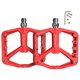 thumbnail image 3 of Pedales De Bicicleta De Monta?a MTB Bicicleta Ciclismo Pedales De Rodamiento De Plataforma Ancha Plana Rojo, 3 of 5