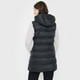 thumbnail image 2 of Parka Mujer Sin Mangas Negro Larga Corona, 2 of 5