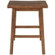 thumbnail image 3 of TOPMAX Farmhouse Rustic 2-piece Counter Height Wood Kitchen Dining Stools for Small Places, Walnut, 3 of 3