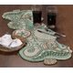 thumbnail image 4 of Caminero de mesa CLEENTABLE 91 cm Verde y Marrón con cuentas, 4 of 9