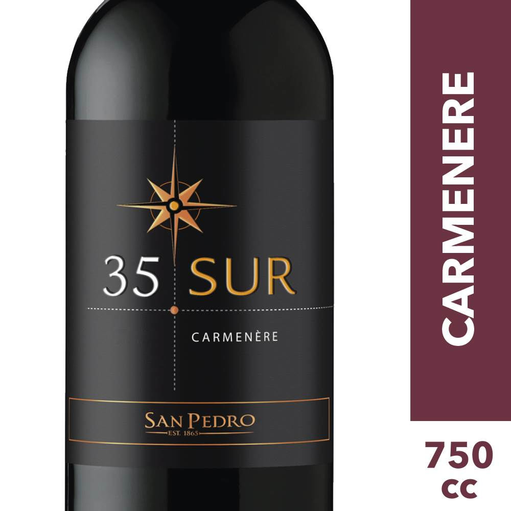 Vino Tinto Carmenere Botella 750 ml 35 Sur