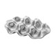 thumbnail image 5 of Soporte Para Huevos De Cerámica, Práctica Bandeja Para Huevos Para Despensa, Estantes, Cajón, Refrigerador, Plateado, 5 of 5