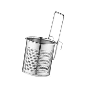 Magideal - Cesta Para Freír, Cesta Para Pasta, Resistente, Resistente Al Óxido, Con Colador Fino, Cesta Para Freír, Colador De Pasta Para Fideos Ramen, Verduras, 8X9Cm Plata