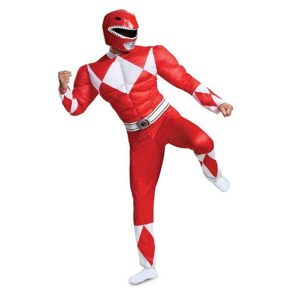 Disfraz Disguise del Ranger Rojo Musculoso para Adultos Talla L/XL
