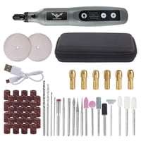 Jenabom - Juego De Herramientas De Rectificado Eléctrico Gris, Que Incluye 58 Accesorios, Herramienta Rotativa Eléctrica Multifunción De Velocidad Ajustable, Adecuada Para Entusiastas Del Bricolaje