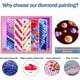 thumbnail image 2 of GOUOYANA - Kit de pintura de diamantes de Halloween para adultos, diseño gótico 5D (3 piezas), 2 of 3