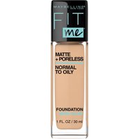 Maybelline New York - Base Líquida Libre De Aceite Maybelline Fit Me Matte + Poreless, Nude Cálido, 1 Fl Oz