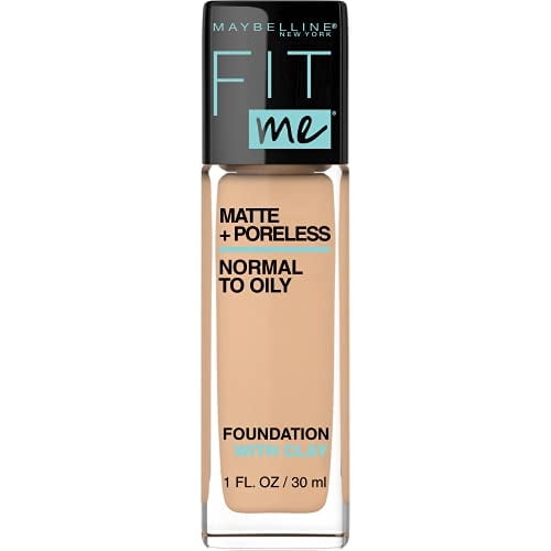 Maybelline New York - Base Líquida Libre De Aceite Maybelline Fit Me Matte + Poreless, Nude Cálido, 1 Fl Oz