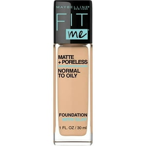 Maybelline New York - Base Líquida Libre De Aceite Maybelline Fit Me Matte + Poreless, Nude Cálido, 1 Fl Oz