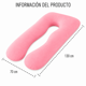 thumbnail image 5 of Cojín Maternal Para Embarazadas y Lactancia Rosado Extra Suave 130 x 70 cm, 5 of 5