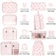 thumbnail image 2 of Set de 8 Organizadores para Maleta Hatisan de Nylon Rosa, 2 of 3