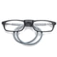thumbnail image 1 of Gafas de lectura con soporte magnético para colgar en el cuello, gafas de lectura con imán unisex portátiles, montura telescópica con patas largas y marco para la cabeza., 1 of 5