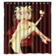 thumbnail image 1 of Cortina de ducha Betty Boop, juego de cortinas de baño con ganchos, tamaño 66 x 72 pulgadas, 1 of 3