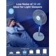 thumbnail image 4 of Ventilador de pie con pedestal PELONIS 16 oscilante con mando a distancia, color blanco, 4 of 7
