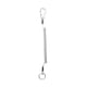 thumbnail image 1 of Cordón retráctil seguro en espiral, cordones de pesca, llaveros elásticos de liberación rápida, accesorios con mosquetón para alicates y aparejos plata, 1 of 5