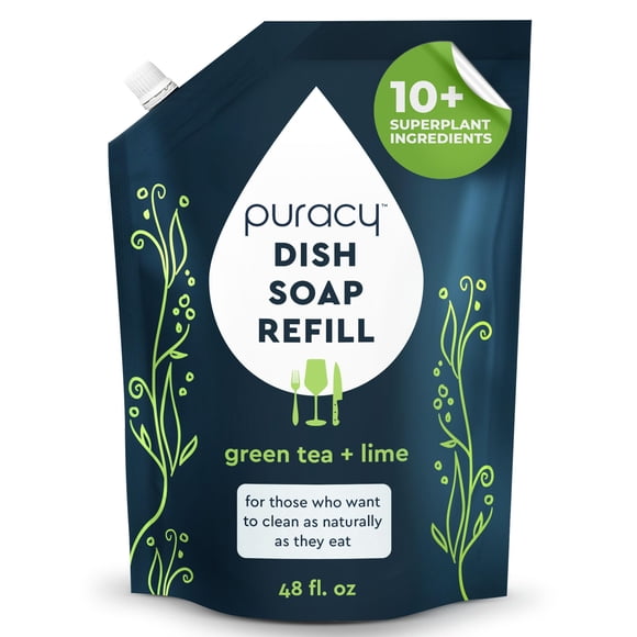 Recambio de jabón para platos Puracy Natural Skin Suavizante, 1,42 L