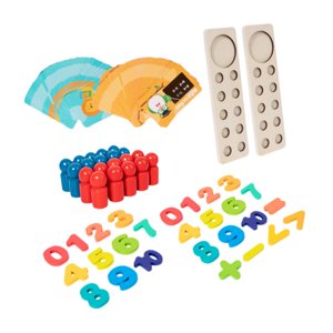 Magideal - Juguetes De Aprendizaje De Matemáticas, Juguete Rompecabezas, Mano De Madera, Coordinación Ocular, Juguetes Montessori, Material Didáctico Aritmético