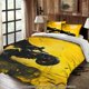 thumbnail image 1 of Bedding Batman Riding Motorcycle Background Yellow Moon All-Season Machine Washable Includes Pillowcases Suitable for Bedroom Guest Room Dormitory Holiday Decor, 1 of 1