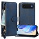 thumbnail image 2 of Funda Billetera Cremallera para iPhone 17 AIr con Porta Tarjetas, Soporte y Correa Azul, 2 of 5