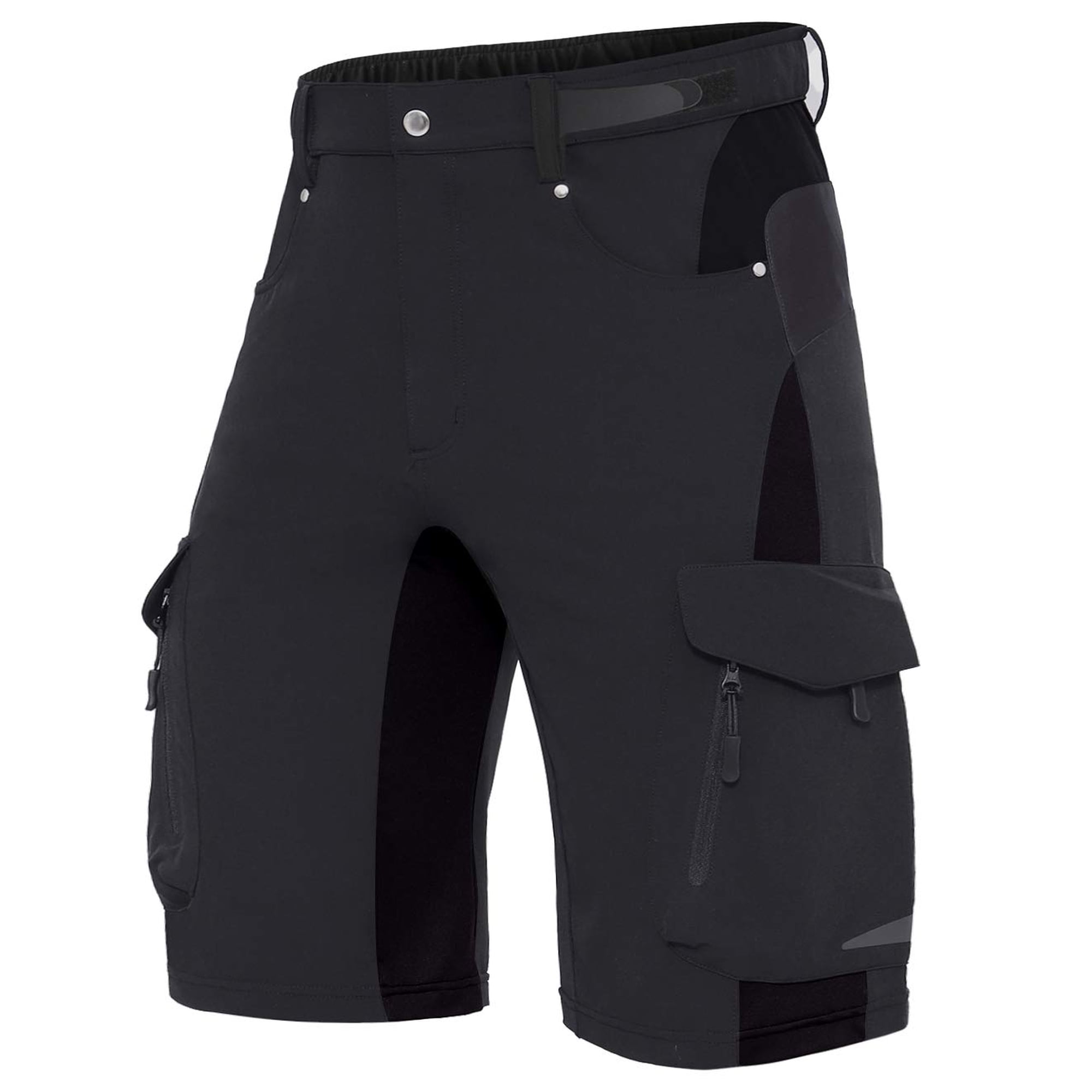 Pantalones Cortos Cargo Xkttac Para Hombre, De Secado Rápido, Para Exteriores, Para Senderismo, Negros