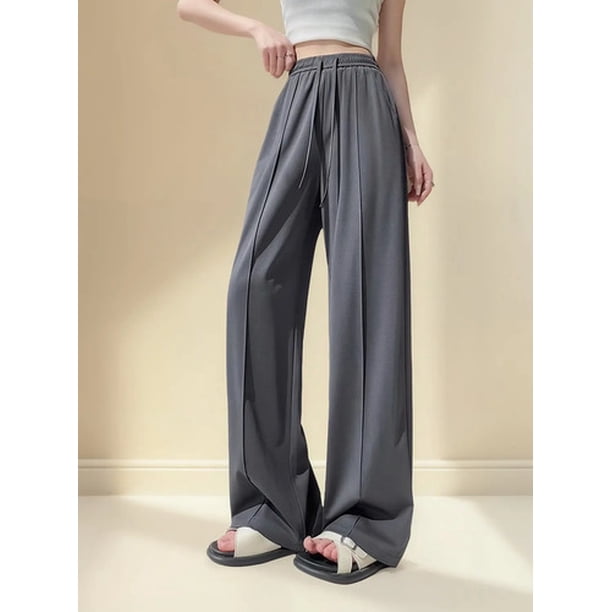 Pack 3 Pantalón Tiro Alto Mujer Palazzo Pierna Ancha Verano Surtidos M