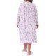 thumbnail image 3 of Agnes Orinda Women's Plus Size Camisón de Escuela Colegio con Encaje Floral en el Escote en V de Manga Larga Ropa de Dormir Suave Chemise Vestido de Noche Bata 2X Burdeos, 3 of 6