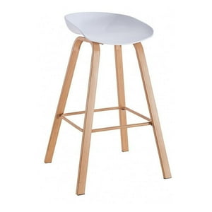 Pandalino - Taburete Nórdico Viggo Blanco | Alto 75Cm | Comodo Blanco