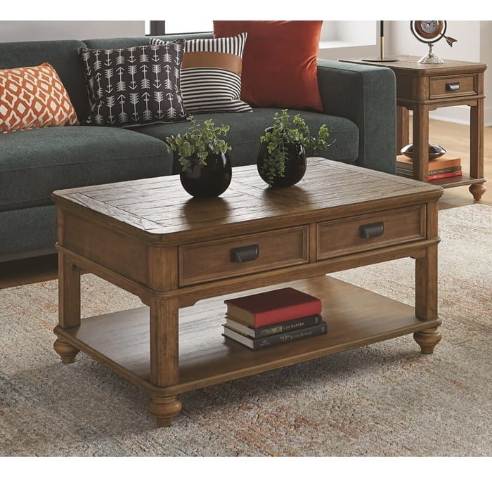 Msa Muebles Santa Ana - Mesa De Centro Flynter Antique Brown