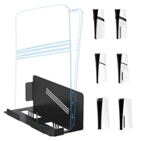 Genérico - Soporte De Pared Universal Compatible Con La Consola Playstation 5 Pro/Slim - Soporte Organizador De Material Metálico Para Mandos De Juegos-Negro