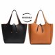 thumbnail image 1 of Bolso Shopper Reversible NegroCafé 49x34x14 cm con estuche, 1 of 4