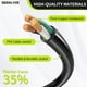 thumbnail image 4 of Cable de extensión Seeklyze 16/3, 0,9 m, 13 A, 125 V, 1625 W, negro para interiores, 4 of 9