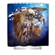 thumbnail image 1 of Cortina de ducha con diseño de águila galáctica y atrapasueños de Freedom Lives, con ganchos, tamaño 66 x 72 pulgadas, 1 of 3