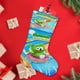 thumbnail image 4 of Oso de Goma y Amigos Tema: Calcetines de Navidad, fino lino blanco para colgar en escaleras y chimenea, decoración navideña para el hogar, regalo de Navidad. 45cm × 32cm, 4 of 5