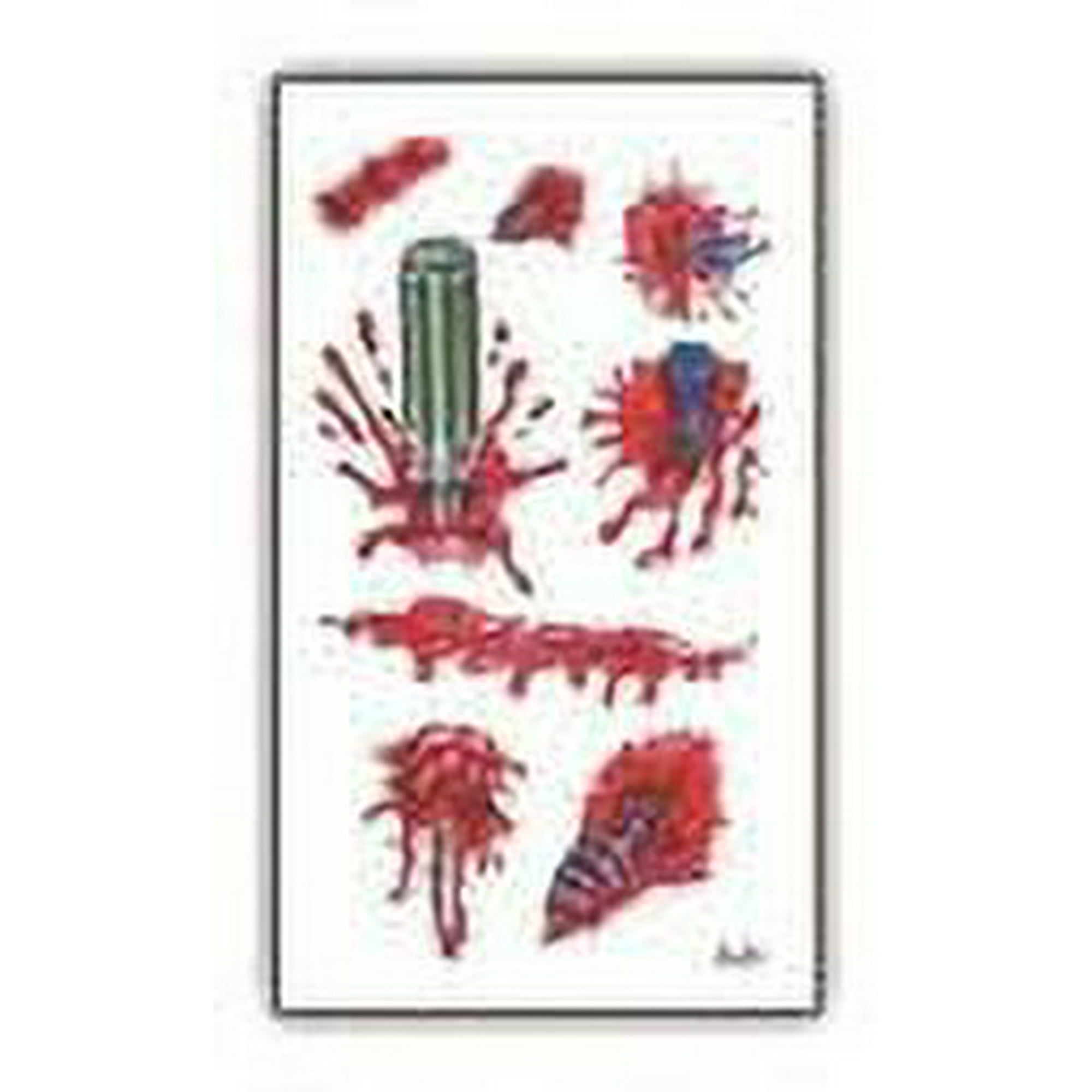 Nonstop - Tatuaje Temporal Halloween Cosplay Disfraz - Herida - 4c