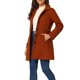thumbnail image 4 of INSPIRE CHIC Abrigo Largo Clásico de Invierno para Mujer con Bolsillos S Rojo Ladrillo, 4 of 6