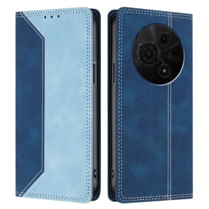 Funda Foxdock Para Tcl 60 Nxtpaper 4G De Cuero Premium Bicolor Con Ranuras Rfid, Carcasa Tipo Billetera Antigolpes Y Soporte Plegable