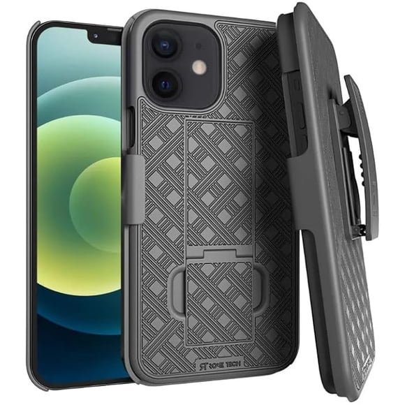 Funda con clip giratorio Rome Tech para iPhone 12/12 Pro