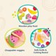 thumbnail image 4 of Set de comida Pretend Play de madera B. toys Chop n' Play Fruits, 4 of 6