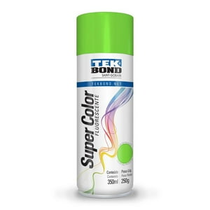 Tekbond - Pintura Acrilica Aerosol 350Ml Fluorescente Verde