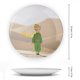 thumbnail image 2 of El Principito Plato decorativo de porcelana fina (bone china), plato decorativo de cerámica para hogar, oficina, soporte de pared, platos decorativos para dormitorio - 6 pulgadas (15 cm), 2 of 5
