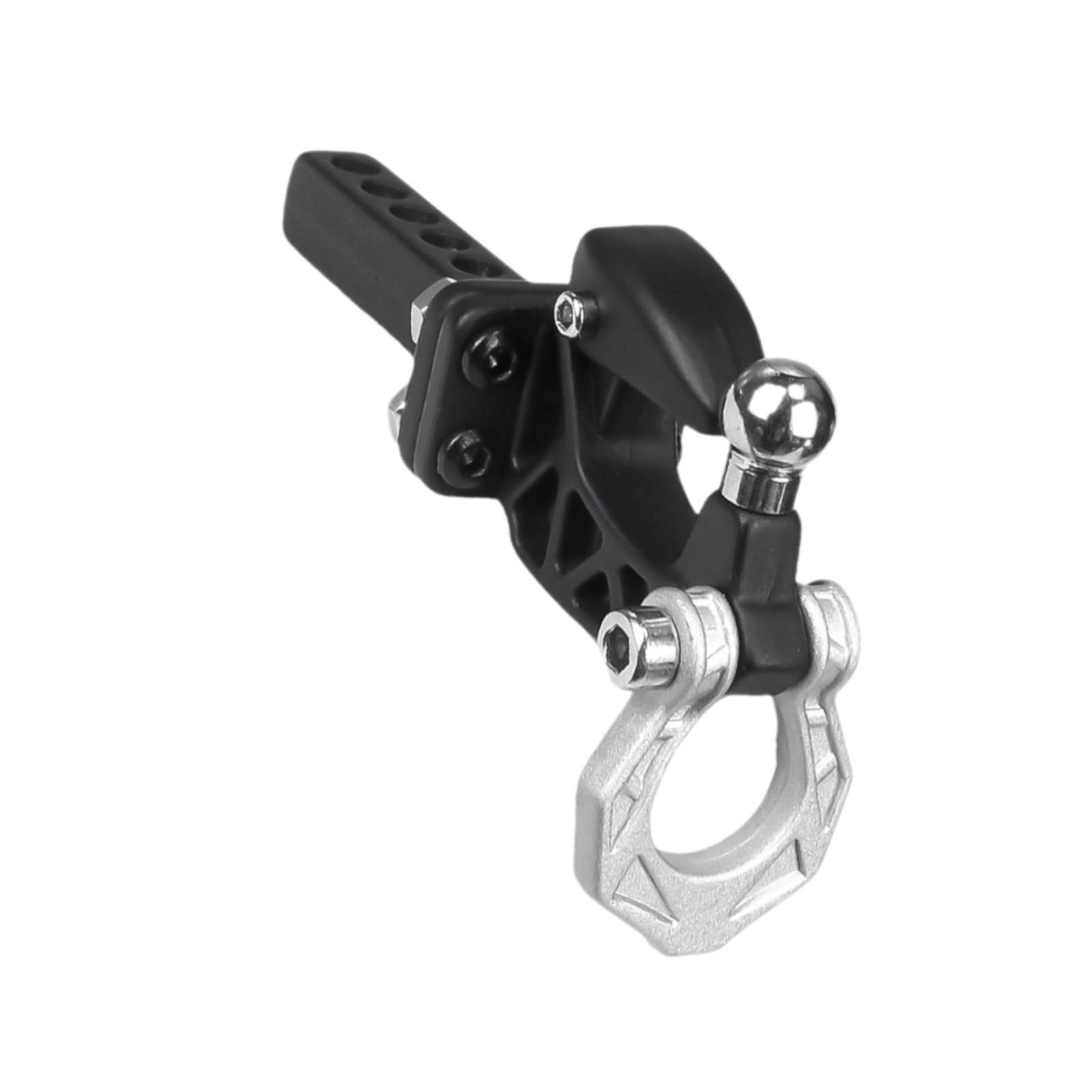 Magideal - Gancho De Tracción Para Coche De Control Remoto, Pieza De Actualización, Resistente, 1:10, 1:18, Gancho De Remolque Para Vehículos De Orugas Trx4 Rc, Argén