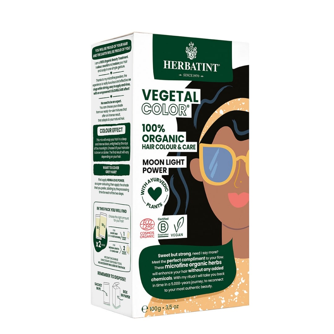 Herbatint - Tratamiento De Nutricion Con Color , 100% Organico Y Natural, Tono Moonlight Power
