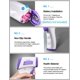 thumbnail image 3 of Termómetro infrarrojo HUHETA para adultos con alarma de fiebre (morado), 3 of 8