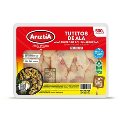 Pollo Tutitos De Ala Envasado 500 G Ariztia