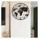 thumbnail image 5 of Reloj Redondo De Pared Con Mapa Del Mundo Moderno Minimalista, 5 of 5